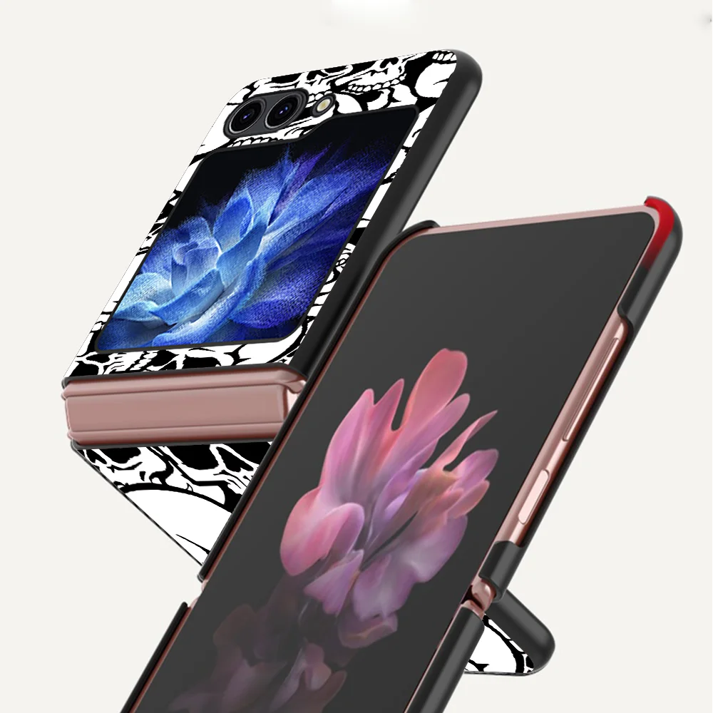 Чехол для телефона с рисунком черепа для Samsung Galaxy Z Flip 8, Z Flip3, Z Flip4, Z Flip5, Z Flip7 FE, Z Flip 6, Z Flip 7 (art.: 3920dc7aa14fd) - 3920dc7aa14fd