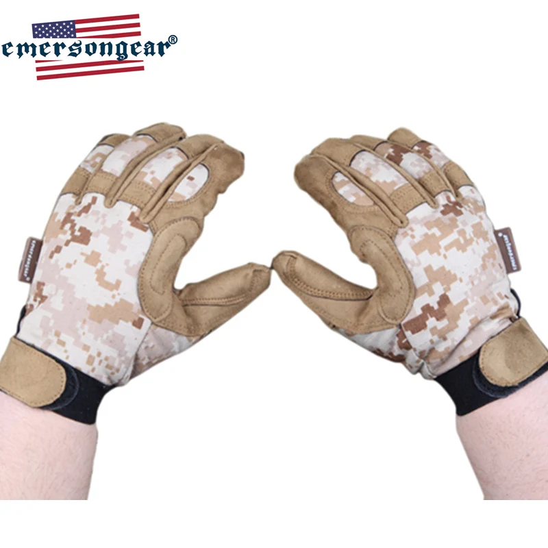Перчатки Emersongear тактические с закрытыми пальцами легкие боевые перчатки для