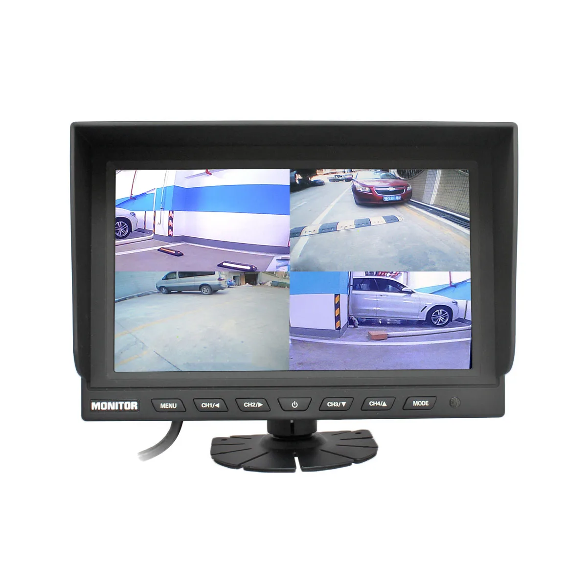 DIYKIT 4CH 4PIN DC12V-24V 9&quot 4 Split Quad LCD Screen Display Color Rear View Car Monitor For Truck Bus Reversing Camera | Автомобили и
