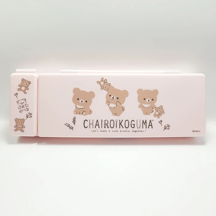 Чёрный пенал Rilakkuma из ПВХ футляр для ручек с рисунком мультфильма милые школьные
