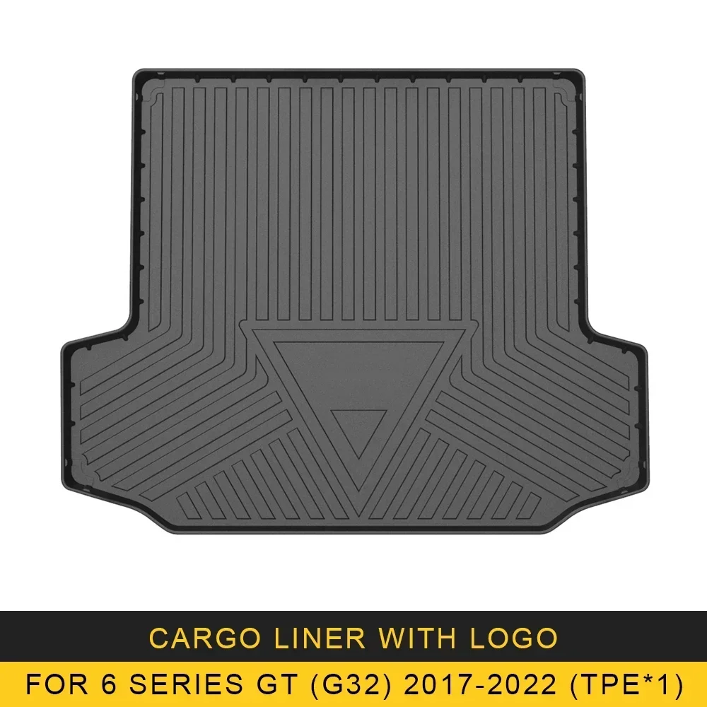 

Для BMW 6 серии GT G32 2017-2023 Нескользящий коврик для багажника из ТПЭ, поднос для багажника, всепогодный, водонепроницаемый, прочный, без запаха