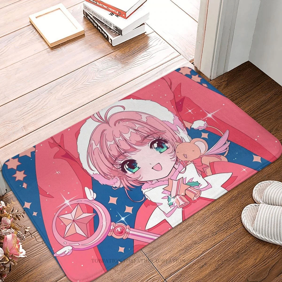 

Комикс-карта Captor Sakura нескользящий дверной коврик волшебный коврик для спальни для ванной молитвенная книга современный декор