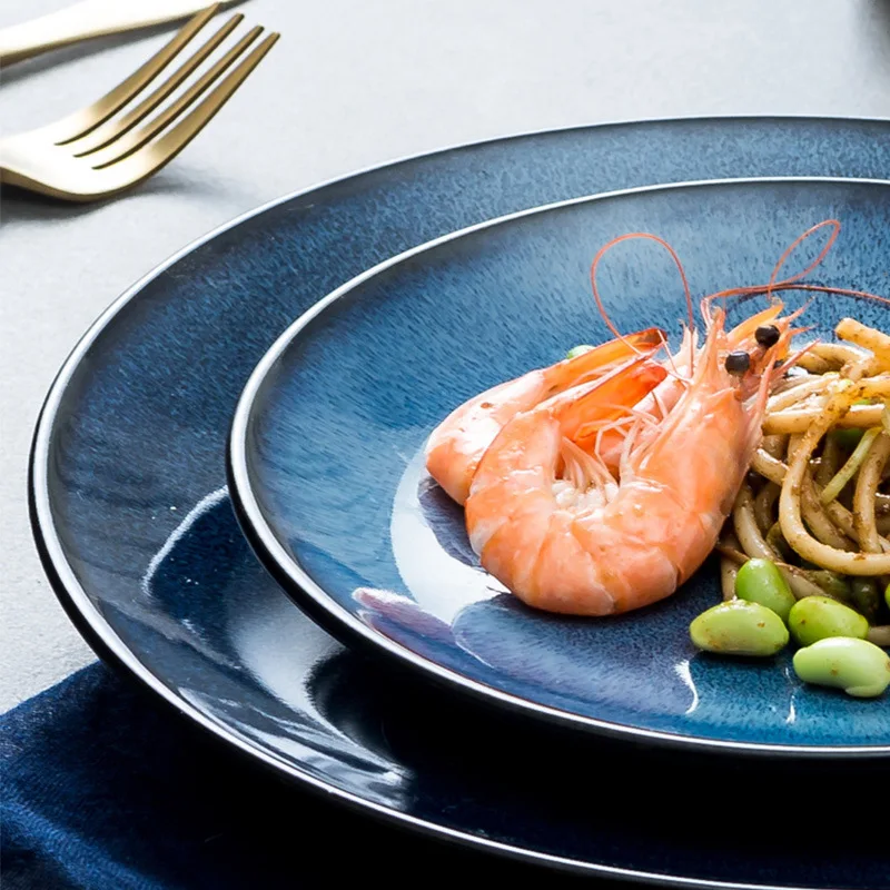 Кухонная посуда сухие блюда для сервировки тарелок еды роскошные тарелки