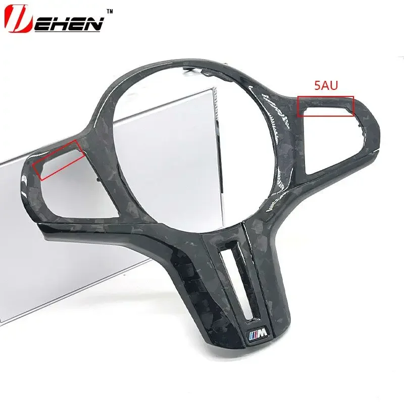 Carbon Fiber Car Steering Wheel Panel Decoration Cover Trim alcantara For BMW M240i M340i M440i G80 G82 G87 F95 F96 F97 F90 F98