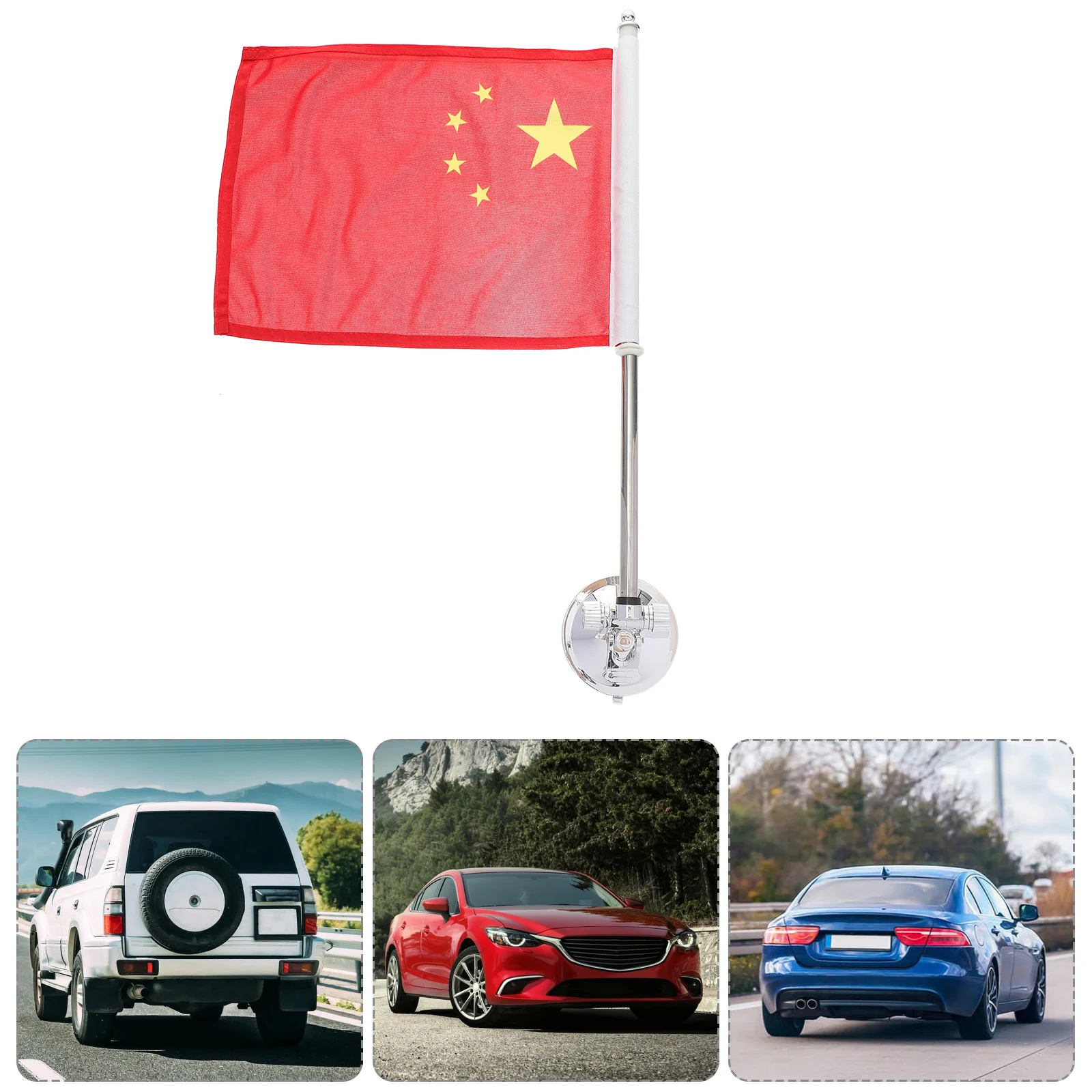 Flag Pole Holder Car Window Bracket Flagpole For Kit Mount Clip Suction House Universal Cup Poles Mounting Flags Patriotic