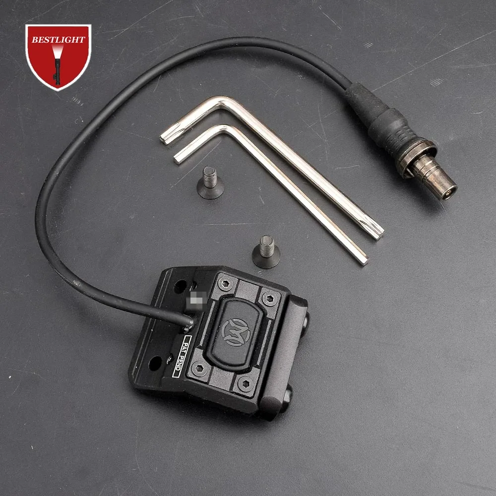 

Tactical ML Modbutton Flashlight Switch with Offset Picatinny Mount Hunting Rifle Surefir M300 M600 Weapon Light Switch