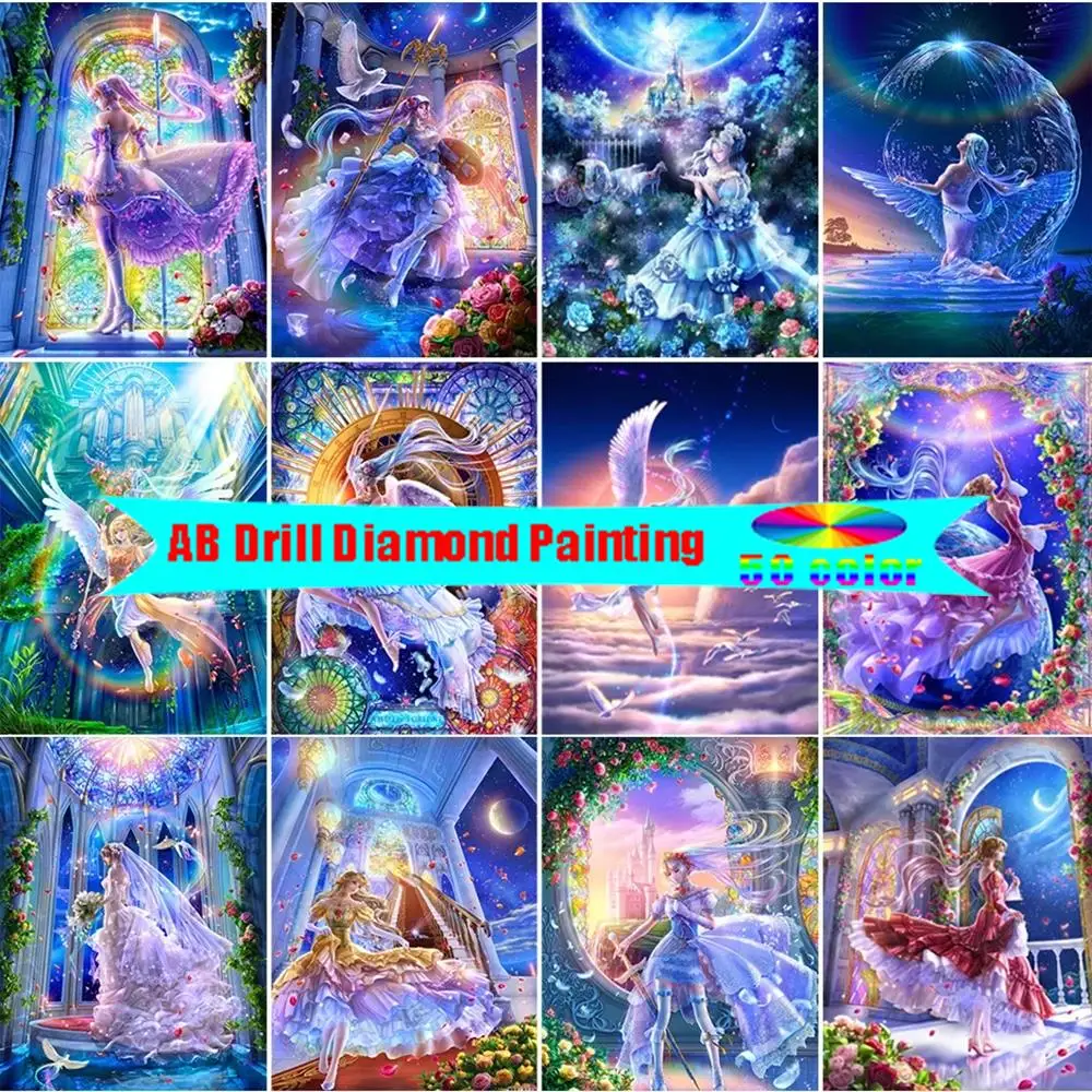 5D diy2021 Новинка мультяшная Девушка Полный алмаз квадратный алмаз вышивка крестиком картина для украшения дома