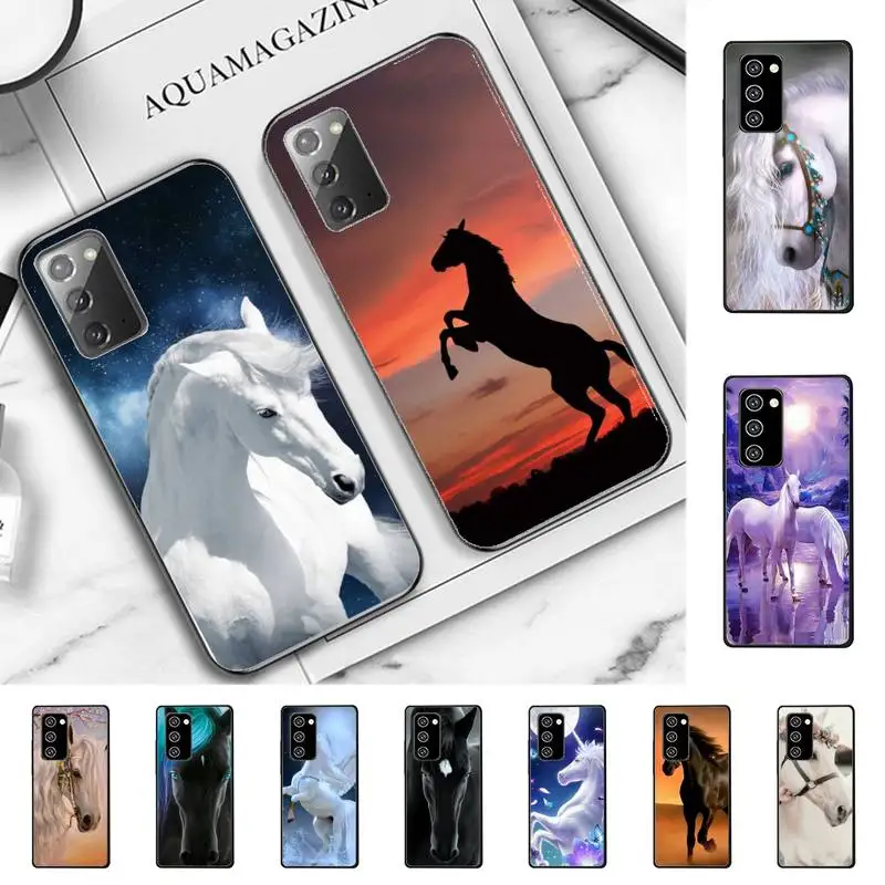 

Running Horses Phone Case for Samsung Note 5 7 8 9 10 20 pro plus lite ultra A21 12 72