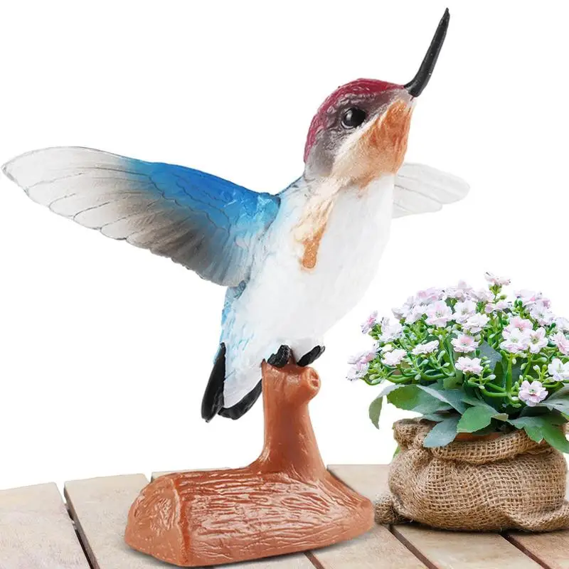 

Hummingbird Gifts Small Bird Figures Potted Decoration With Realistic Details Bird Figurines And Statues Home Decor For Bookcase
