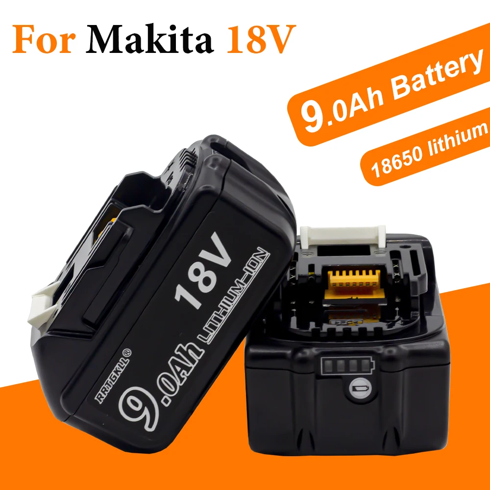 

Lastest Rechargeable 9.0Ah Battery for Makita 18V Power Tool BL1860 BL1850 BL1840 9000mah Battery for makita 18v Replacement