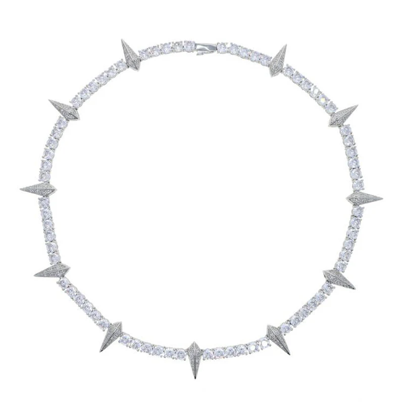 Золотая/серебряная цепочка с подвеской в виде шипов ATJMLADY