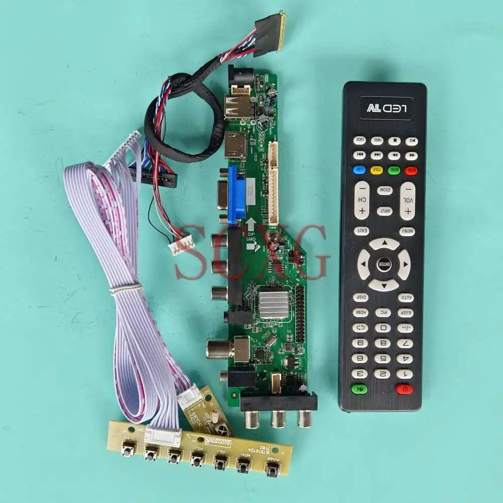 

Work Fit LP173WD1-TLE1 USB AV VGA HDMI-Compatible 17.3" 1600 900 LVDS 40 Pin Panel DVB Digital Signal LCD Control Driver Board
