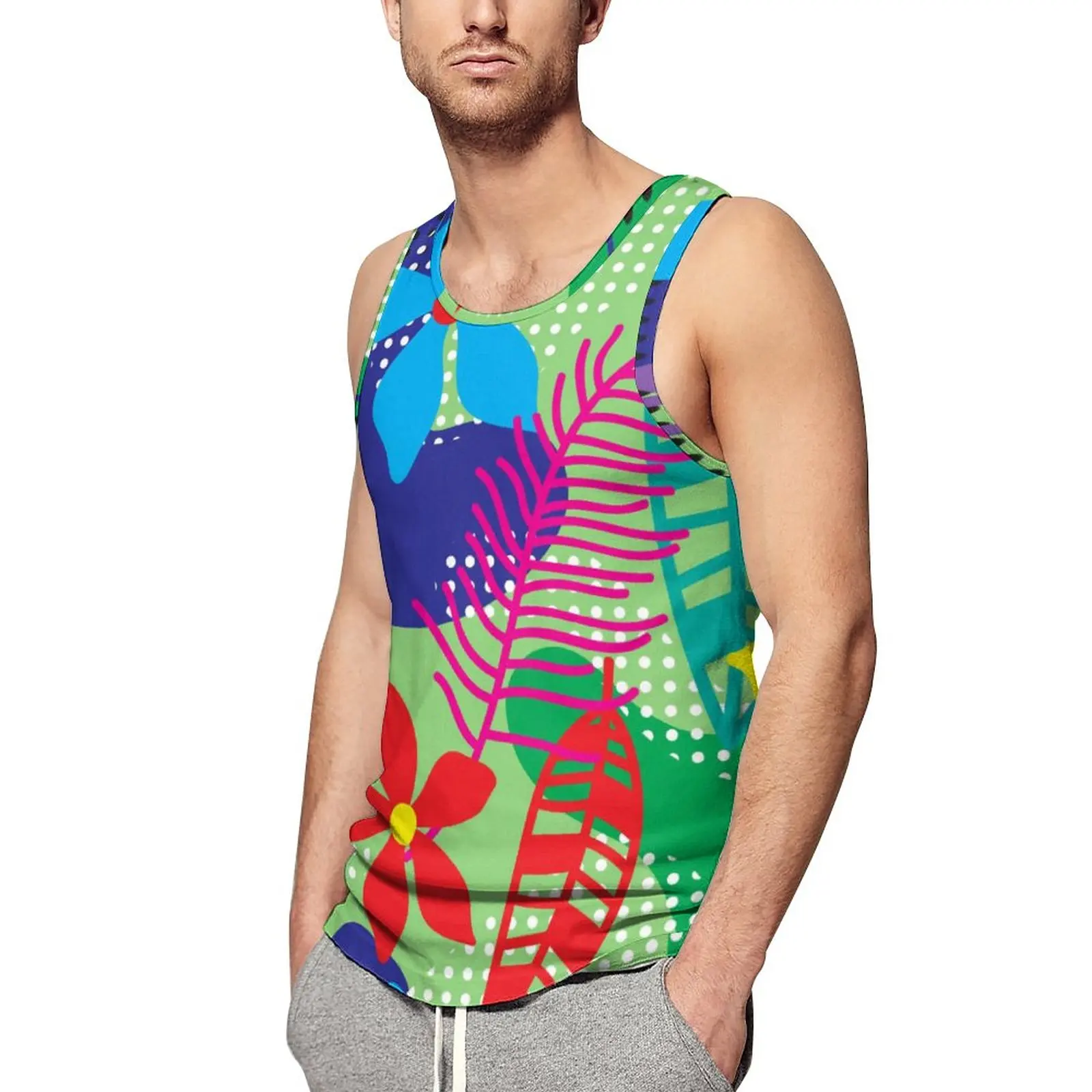 

2023 Hot Sale 3D Printed Tank Tops Men's Clothing Summer Fashion Casual Sleeveless Shirts Harajuku Streetwear T-shirt Fugees Gym