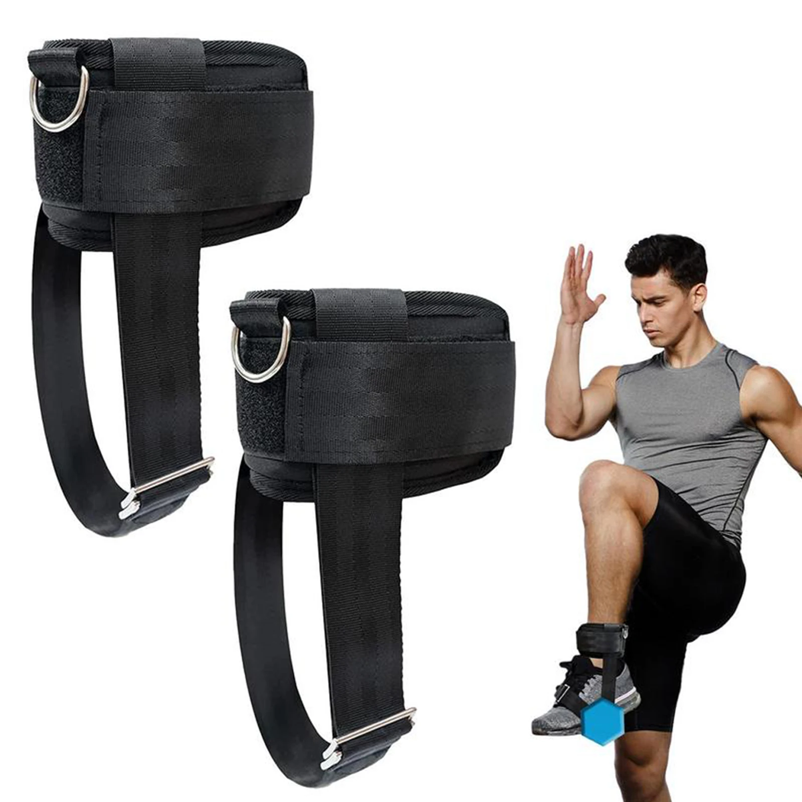 2 Pcs/set Adjustable Ankle Weights  Ankle Straps For  Lower Body Strength Training Adjustable Weight Dumbbell Ankle Straps