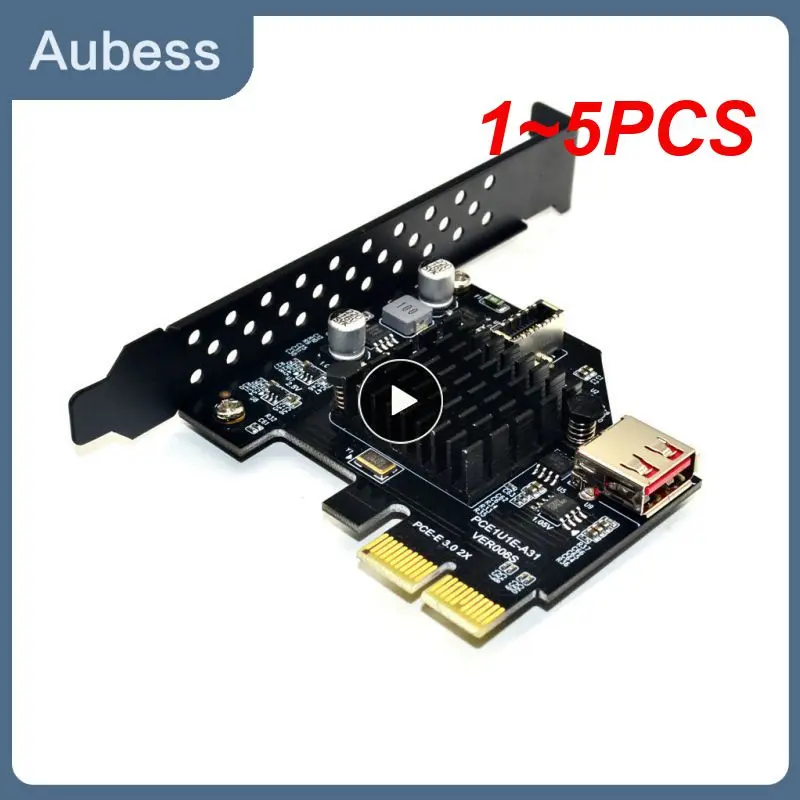 

1~5PCS 2X to USB3.1 A-Key Gen2 Front Type-E Expansion Card,10Gbps Type-E Internal 20-Pin Front Panel Connector Riser Card