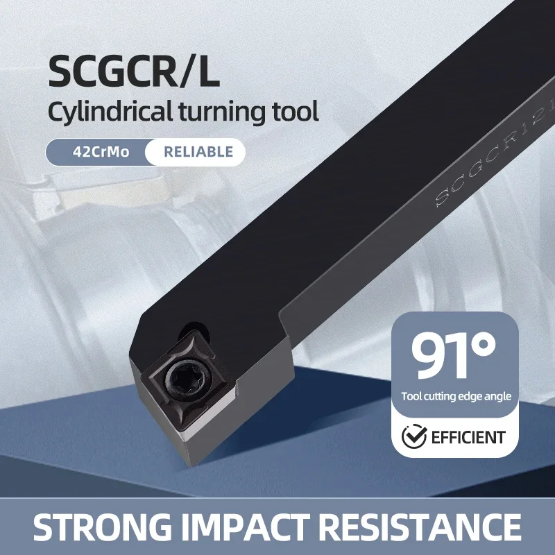 

SCGCR1010 SCGCR1212 SCGCR1616 SCGCR2020 SCGCR2525/3232 External Turning Tool SCGCR SCGCL Cutter Bar CNC Lathe Bar Turning Holder