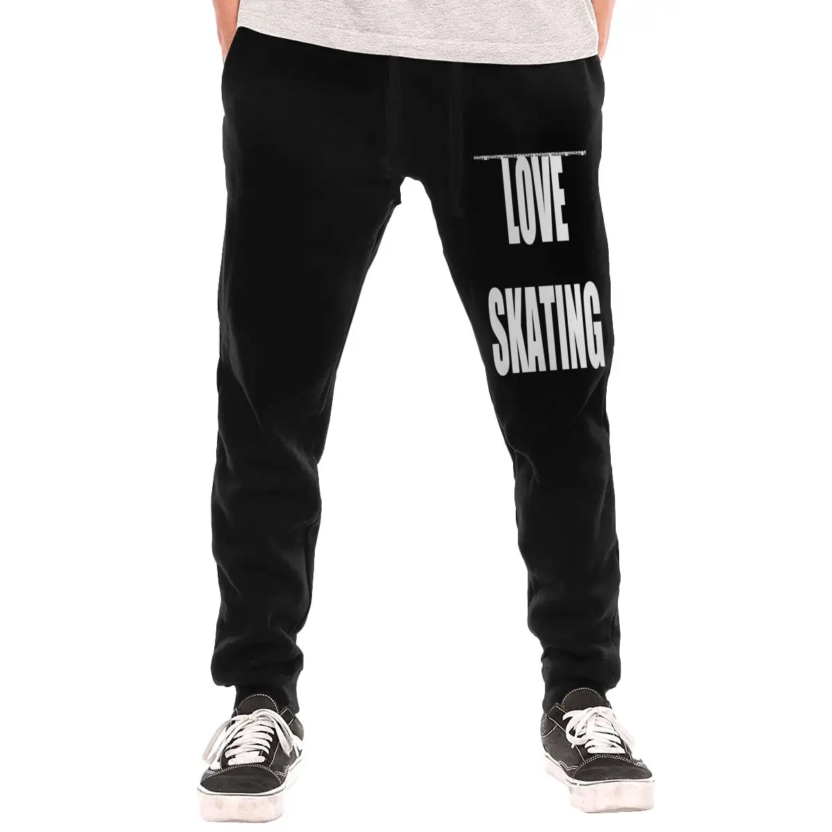 

Осенне-зимние мужские спортивные штаны с маленьким принтом, удобные и теплые, подходят для повседневной носки