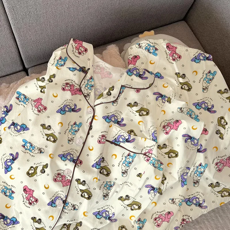 Disney Autumn Star Dailu милые удобные теплые пижамы с длинными рукавами женские кардиганы