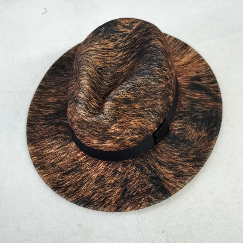 Шляпа fedoras женская с широкими полями дизайнерская винтажная Панама градиентным