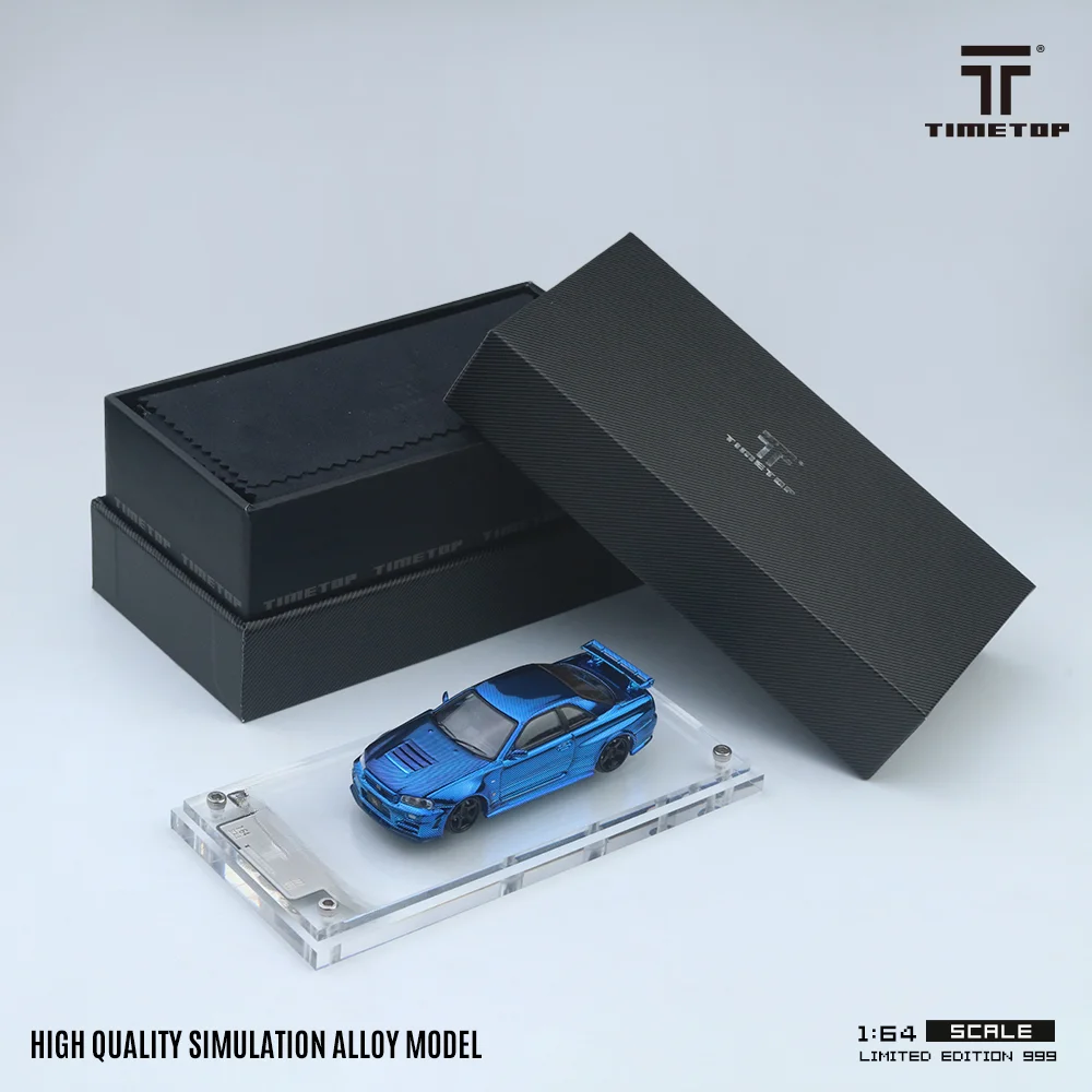 **Preorder **TIME TOP 1:64 R34 Литая под давлением модель автомобиля с гальваническим