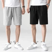 kawaicat cotton shorts summer 5 points pants loose mens casual thin section straight beach pants