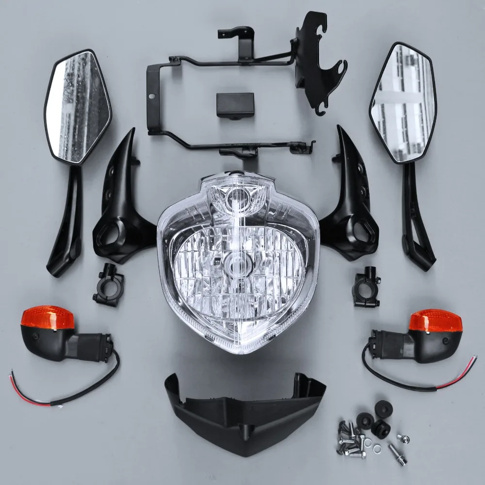 

Подходит для FZ6 FZ6N FZ6S 2007 - 2010 08 09 комплект передних фар, передсветильник фары, задние фонари, зеркало заднего вида, сигнал поворота, спидометр, ...