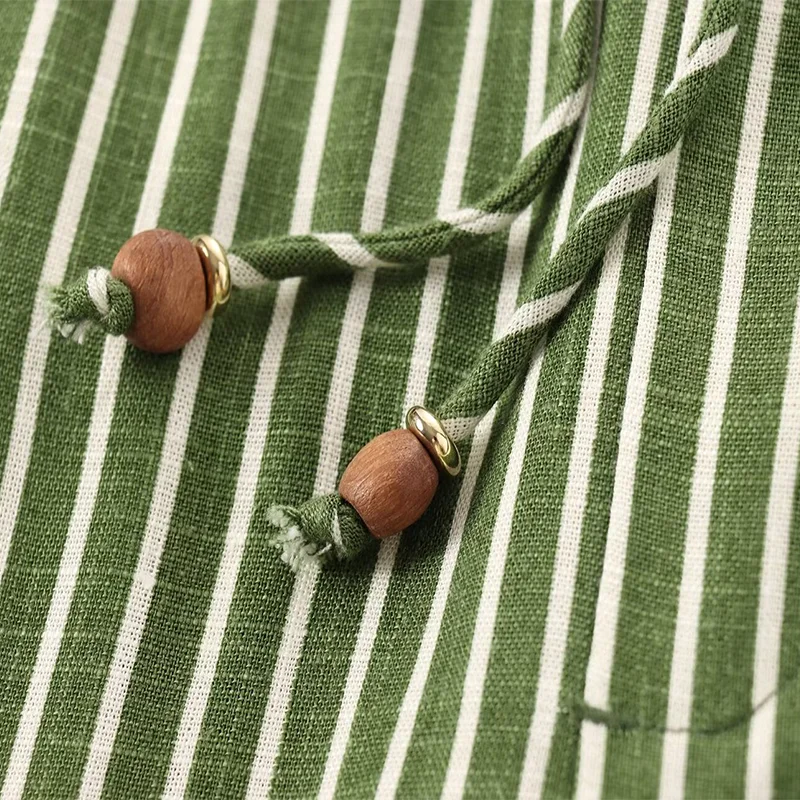 TRAFZA 2024 женский комплект из 2 предметов в полоску с короткими рукавами и лацканами