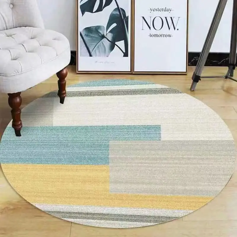 Круглый ковер для отдыха большой площади декоративный спальни гостиной дивана