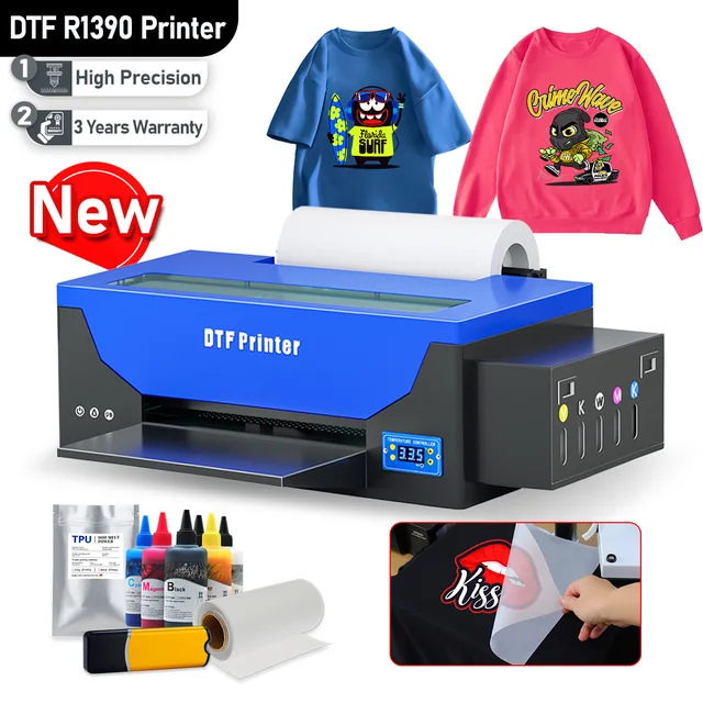 Принтер DTF A3 R1390, принтер для пленки Epson, машина для печати DTF, Форт-шрит, джинсы, куртки, толстовки, сумки, обувь 1