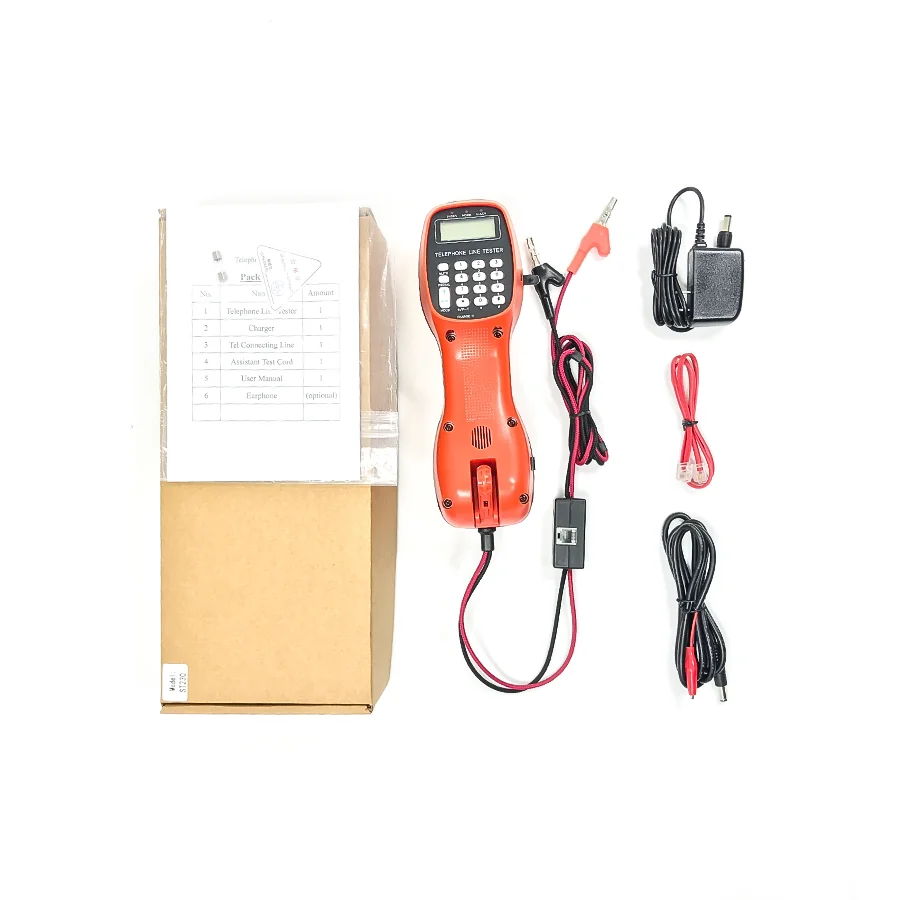 ST230 Advanced Telephone Line Tester Small Portable Lineman Set Telephone Line Tester Rj11 Rj45 Line Tester