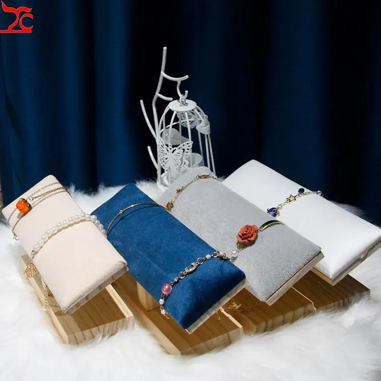 Однослойный Бархатный браслет цепочка кольцо Т-образная рамка жесткий кронштейн