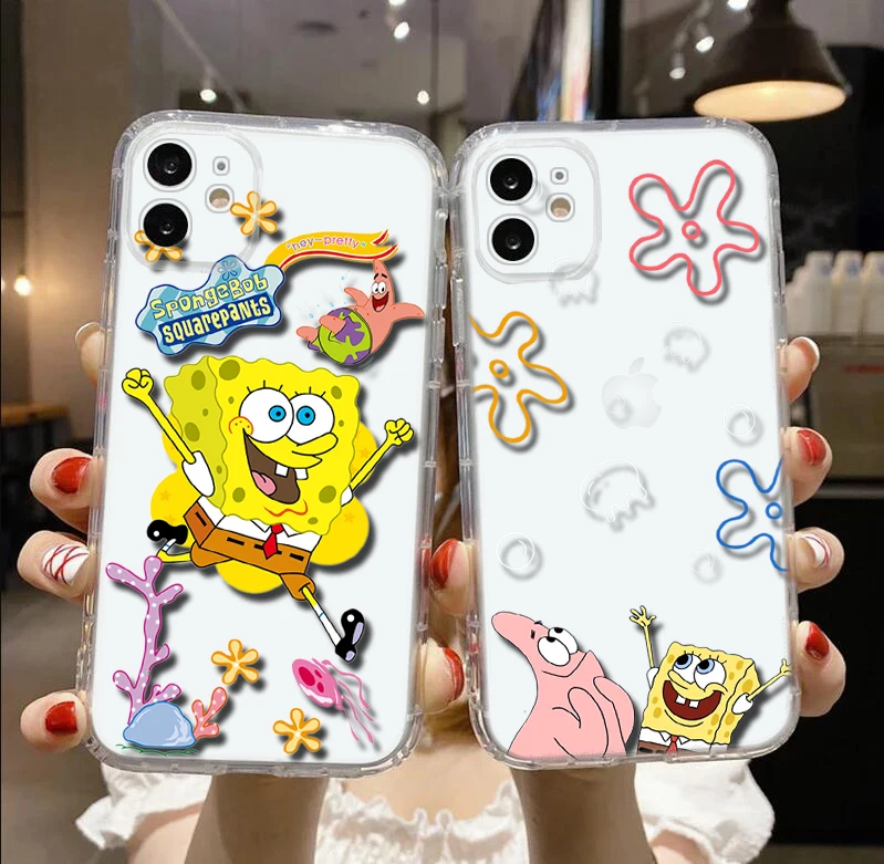 Мягкий чехол R7 SpongeBob SquarePants для LG K71 K8 Plus K9 Lite Q510 K92 Q92 Stylo 6 7 V40 V50 V60 Velvet G9 X4 Q61 Q60