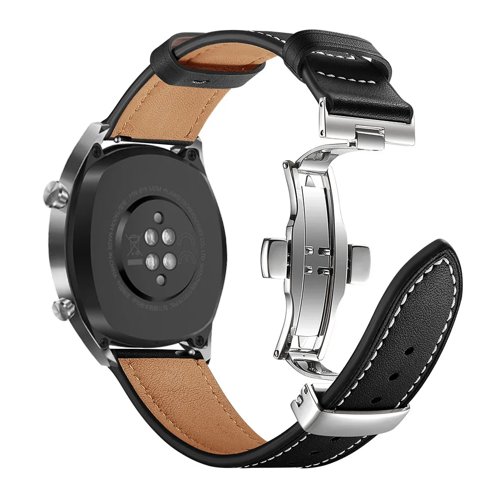 Leather Loop Strap for Samsung Glaxy watch 4/classic/46mm/42mm/44mm/3/45mm 20mm 22mm Bracelet Galaxy watch active 2 strap