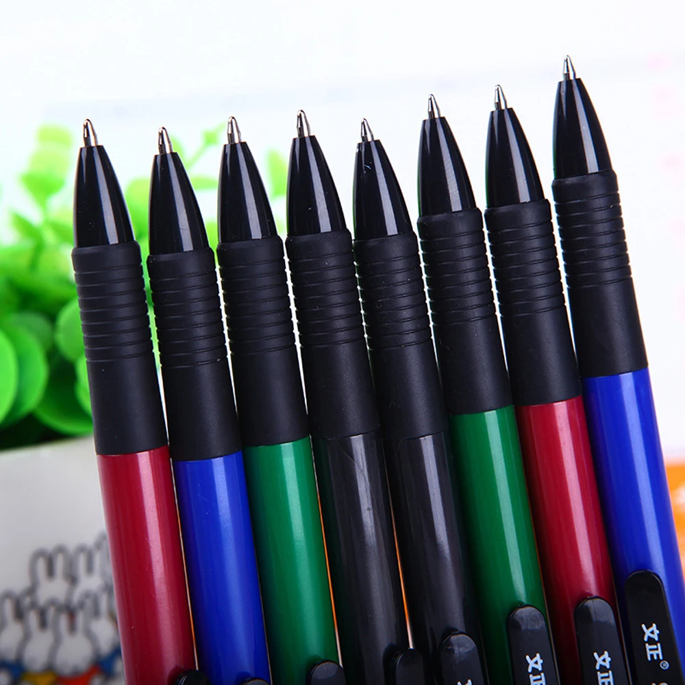 Ручка шариковая выдвижная с синими чернилами 0 7 мм 5 шт.