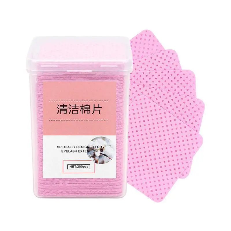 

200pcs Lint Free Cotton Pads Nail Polish Remove Wipes Cleaning Tool UV Gel Polish Removal Pad Paper Wipes Cleaning Wipes Tips