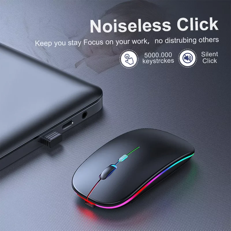 

Wireless Mouse Computer Bluetooth Mouse Ergonomic Usb Mouse Silent Mause With Backlight RGB Mice For Laptop PC ipad