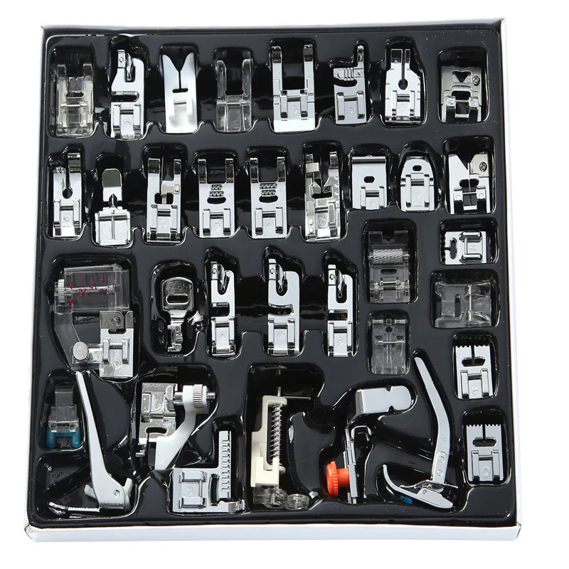 

35Pcs Home/Domestic Sewing Machine Feet Presser Sewing Machine Foot Sewing Accessories&Prop Kits For Brother Singer