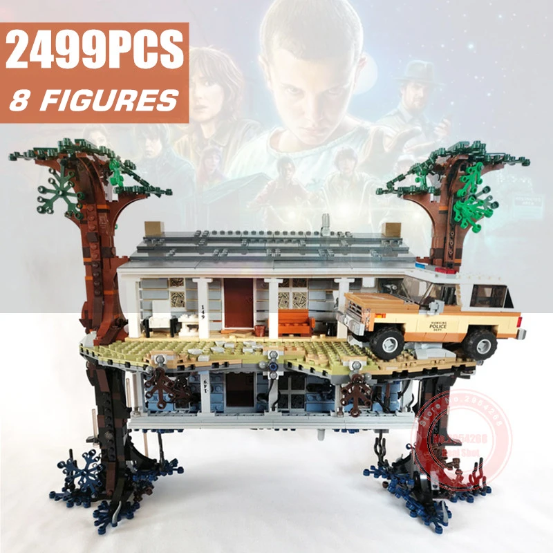 

FIT 75810 2499pcs Stranger Things The Upside Down Stranger Things Model Building Blocks Bricks Set Kid Toys Gift