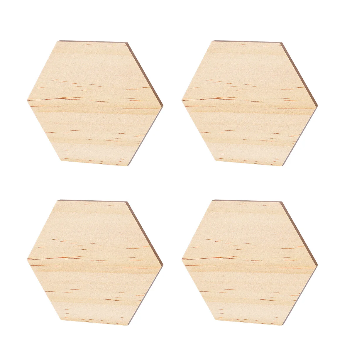 

SUPVOX 25 Pcs Wooden Hexagonal Slices Blank Name Tags Wooden Shapes Ornaments for Party Wedding Home Decoration 9cm