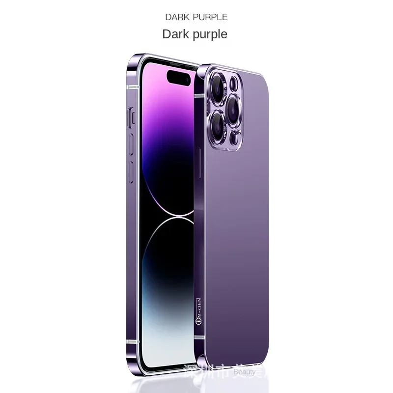 Новый металлический основной цвет для iphone 14 Plus 13 12 Promax металлическая рамка из