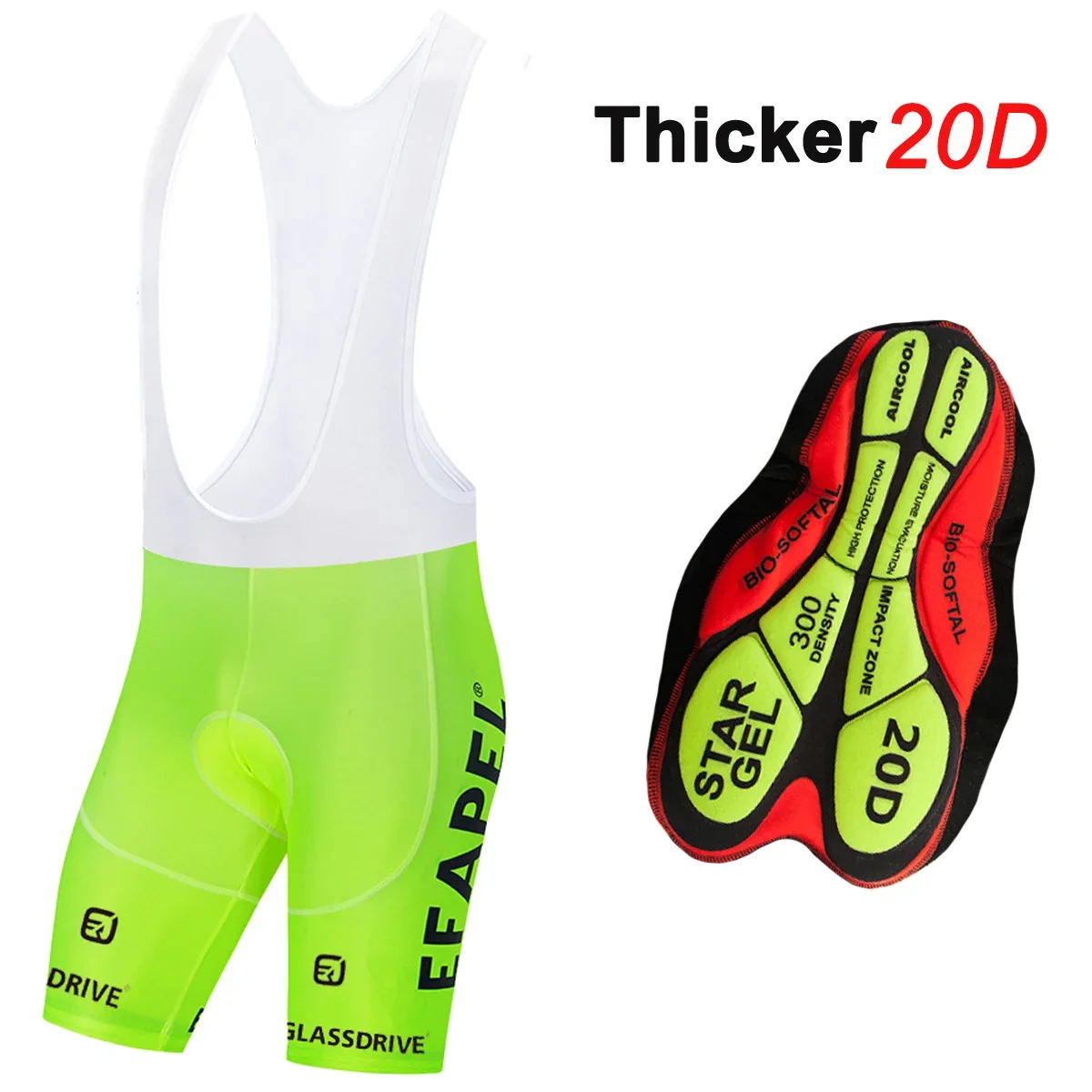 Фото Желтые велосипедные шорты Fluor 20D Gel для мужчин и женщин, мода 2024 года, велосипедные шорты efpapel, велосипедная одежда, велосипедные шорты, быстросохнущие велосипедные брюки, брюки №1