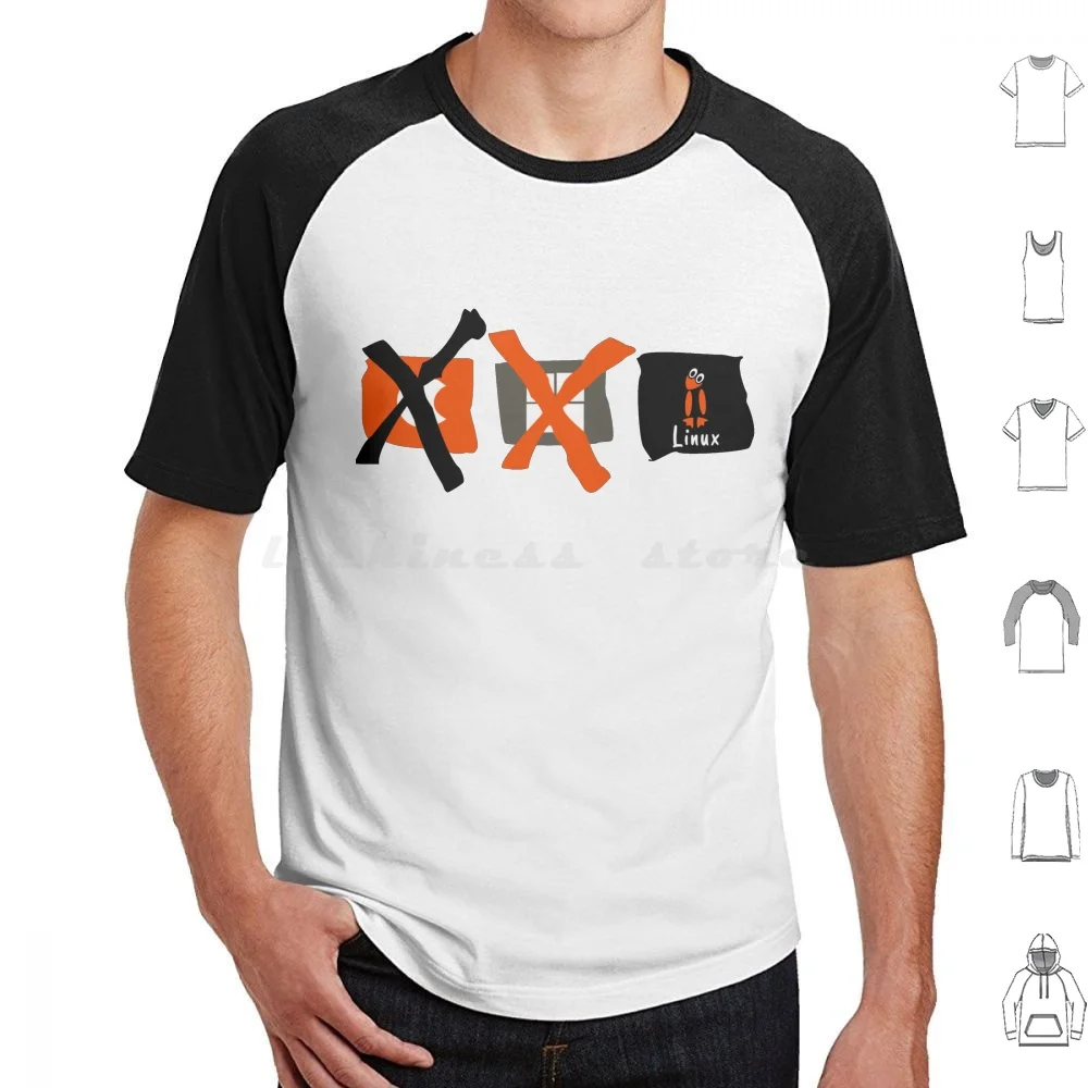 

Лучшая Альтернативная футболка Linux 6xl, хлопковая крутая футболка Linux Debian Ubuntu Opensuse