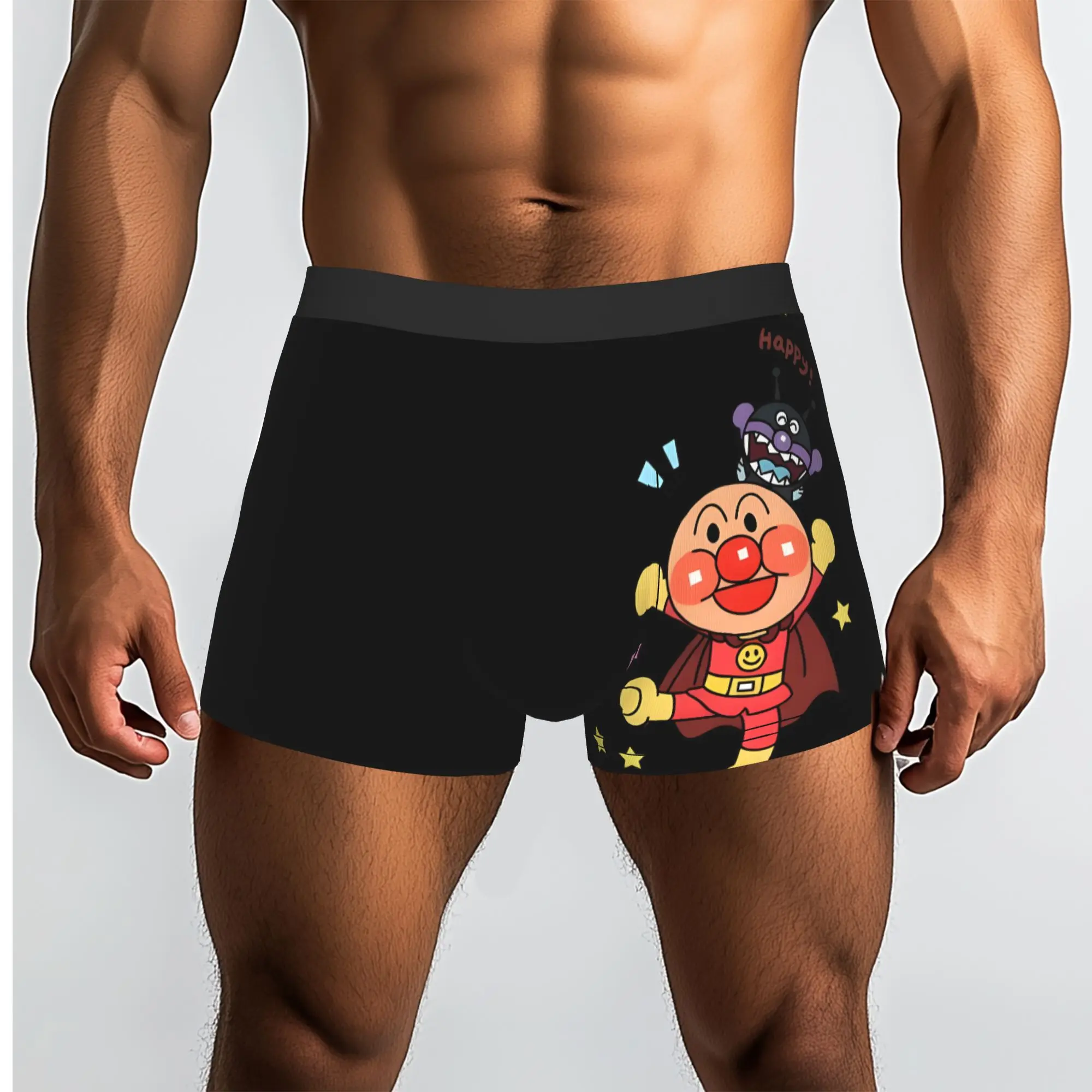 Фото Мужские трусы-боксеры Anpanman от Bandai (Япония) – дышащие, удобные, в стиле аниме-супергероев №1