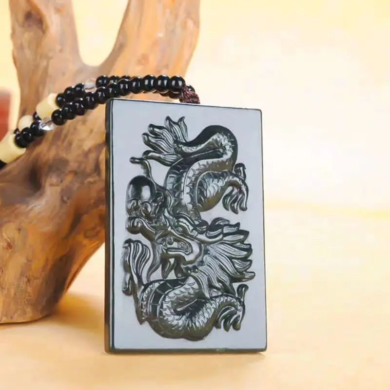 

Hetian jade pendant domineering dragon brand new pendant