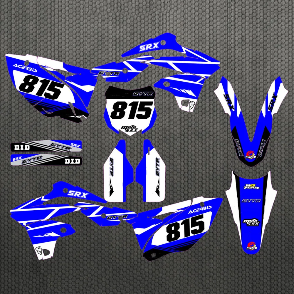 Наклейки с номером и именем на заказ наклейки графические фоны наборы для Kawasaki