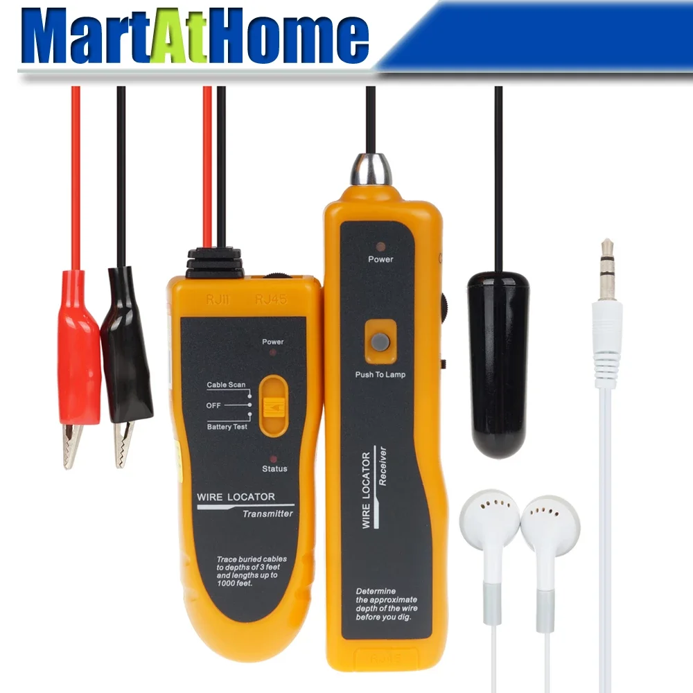 

Подземный проводной локатор кабель Finder с наушниками для невидимого забора, электрическая система безопасности домашних животных, электрические провода