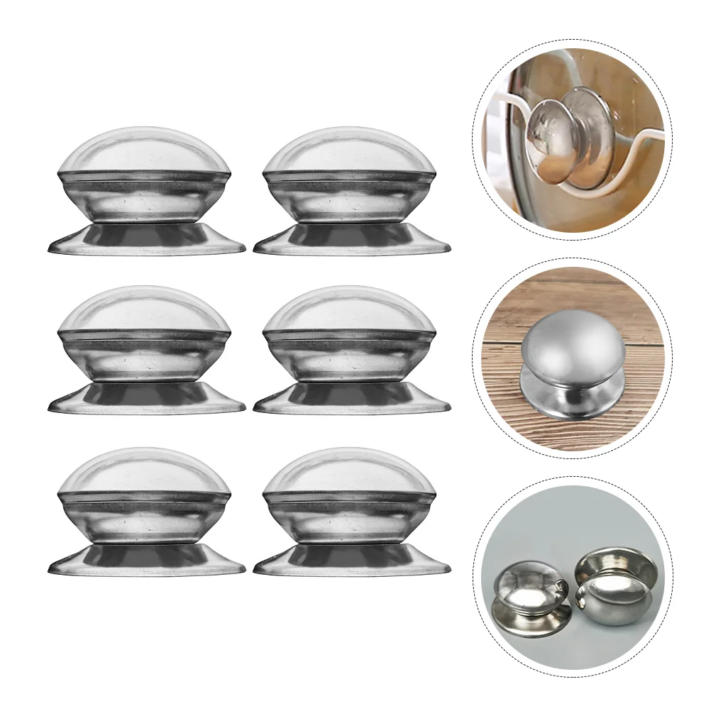 

Lid Pot Knob Replacement Handle Pan Knobs Cover Lids Cookware Universal Crock Holding Saucepan Stainless Cooking Handgrip Cap