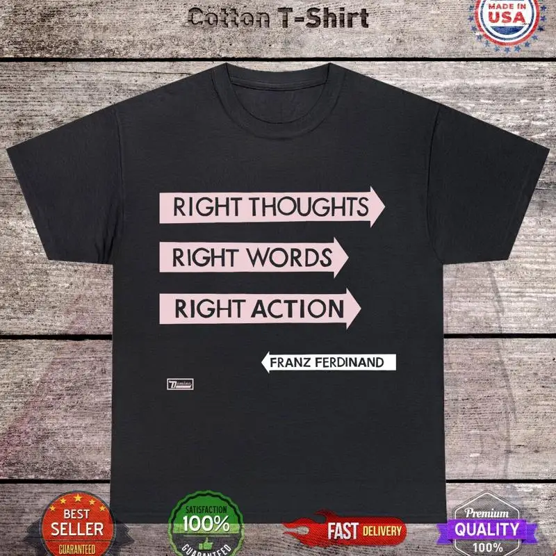 Фото Футболка Franz Ferdinand Right Thoughts Words, полный размер S 5Xl №1