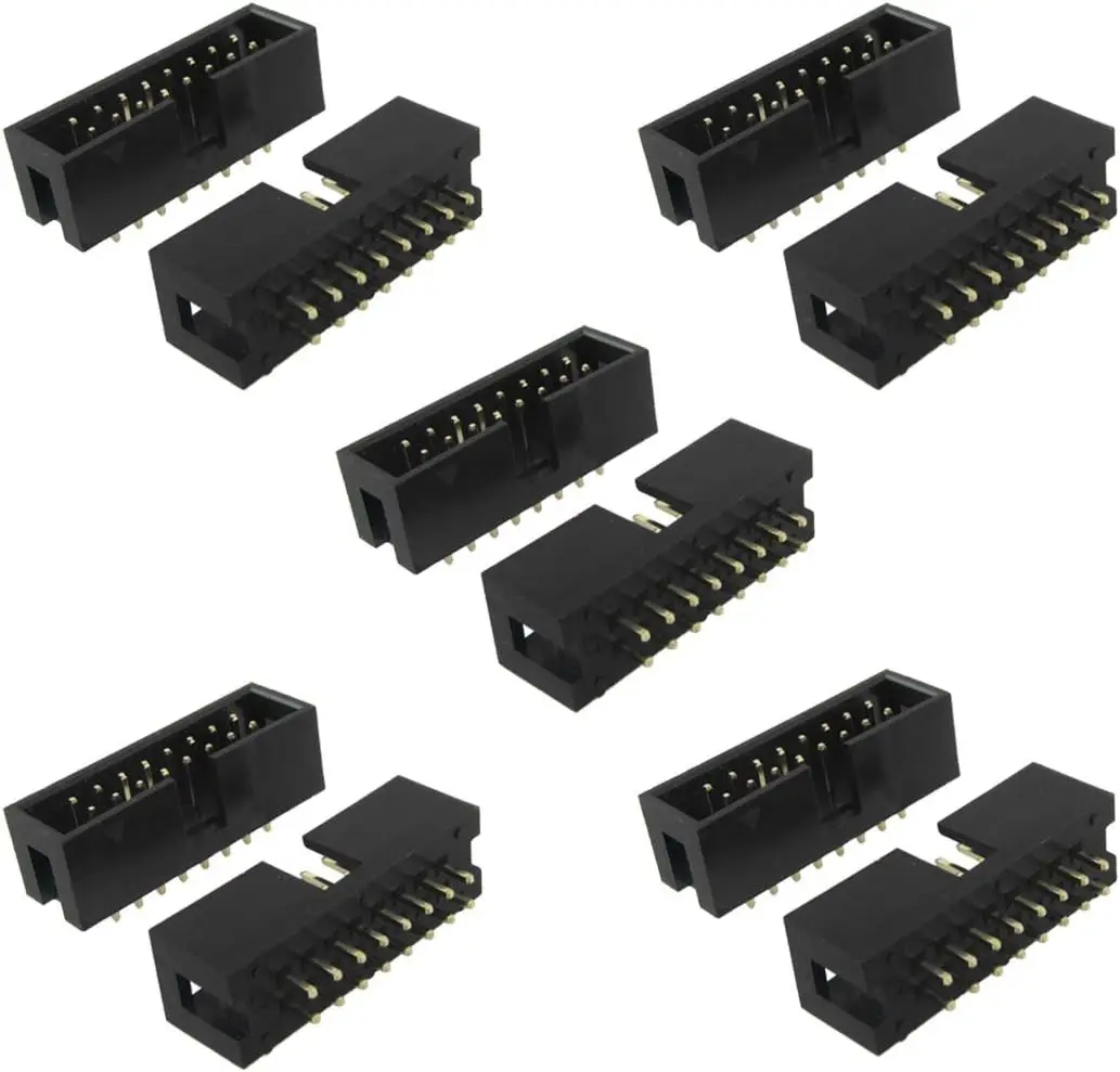 

Keszoox 2.54mm Pitch 2x8 Pin Dual Row Straight IDC Headers 10 Pcs