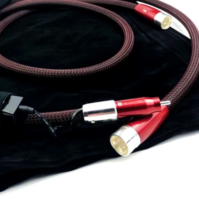 Кабель FIRE от 2RCA до 2XLR HiFi Auido кабель аналогового сигнала усилитель соединительный